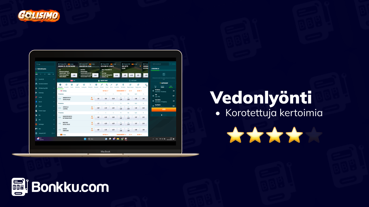 golisimo casino vedonlyönti