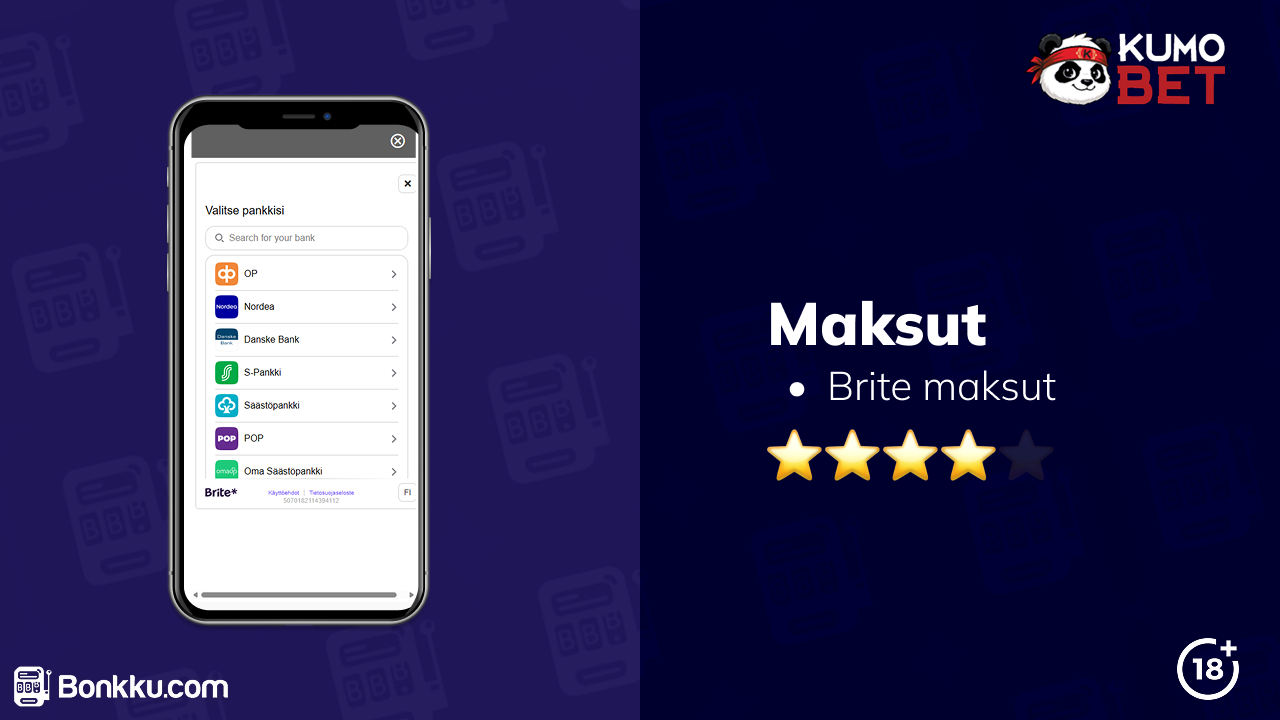 kumobet maksut