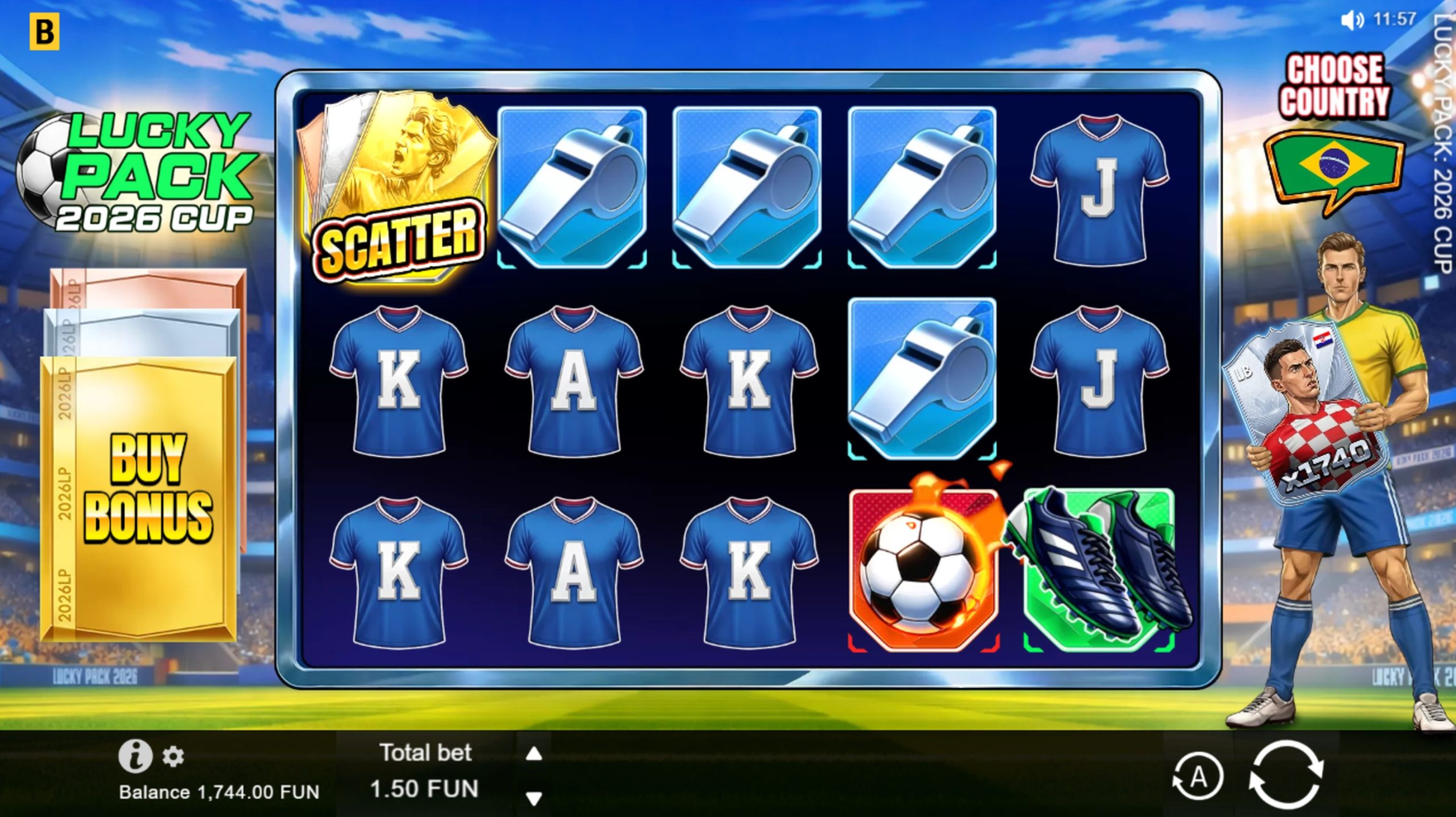 lucky pack 2026 cup slot