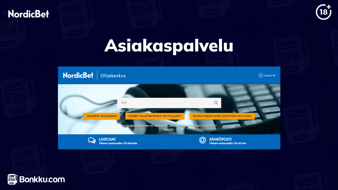 nordicbet asiakaspalvelu