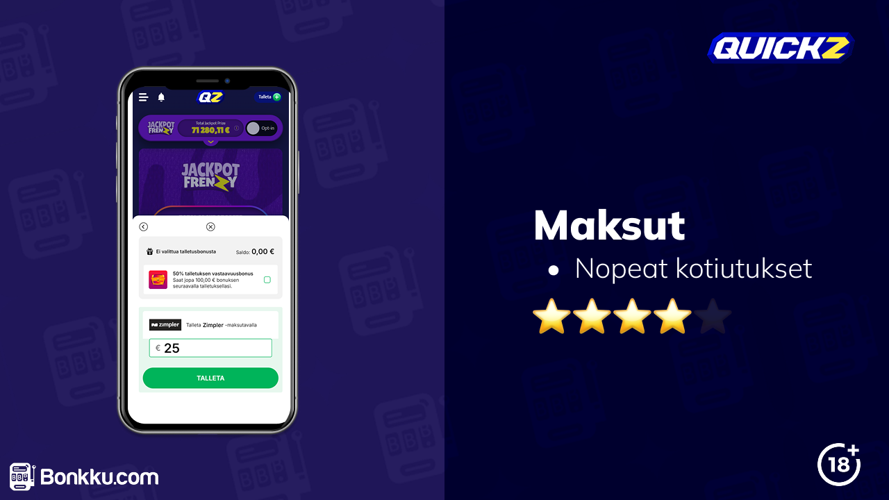 quickz casino maksut