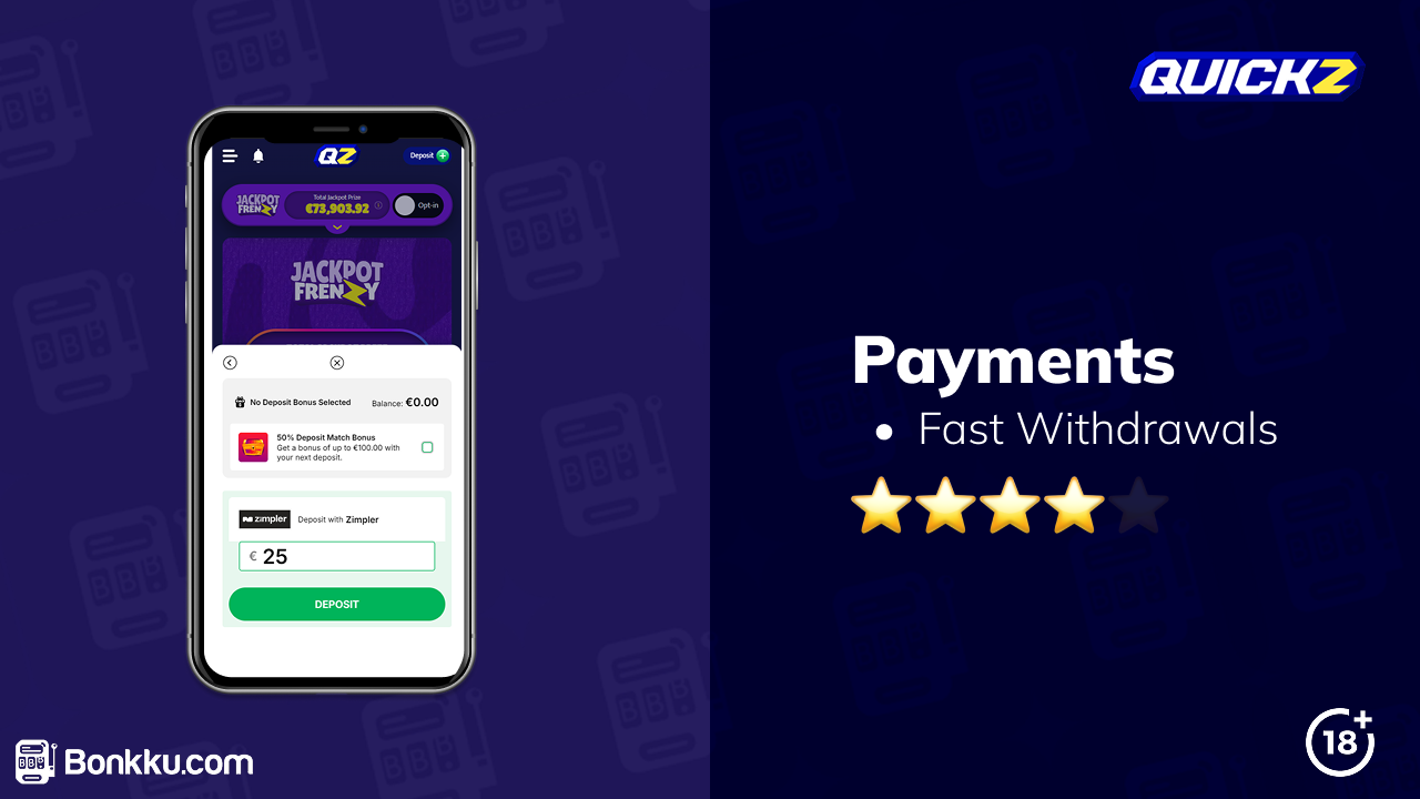 quickz casino payments