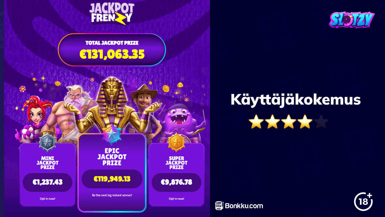 slotzy casino käyttäjäkokemus