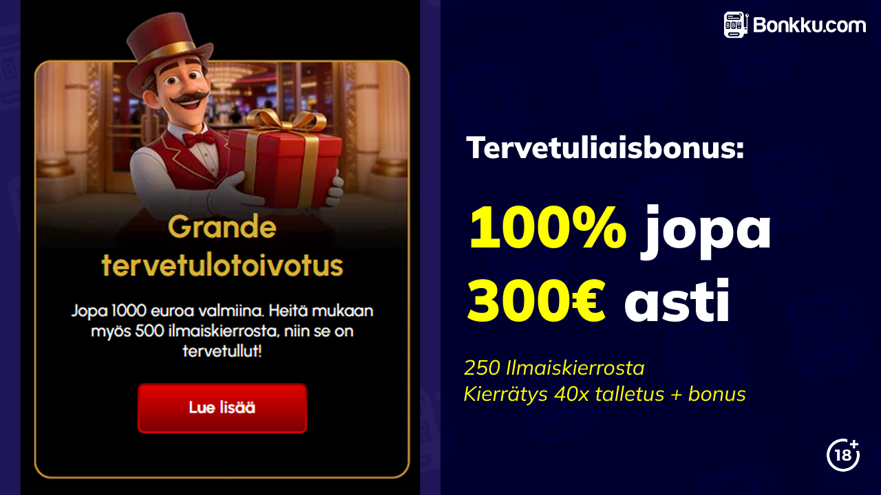 spin grande casino tervetuliaisbonus