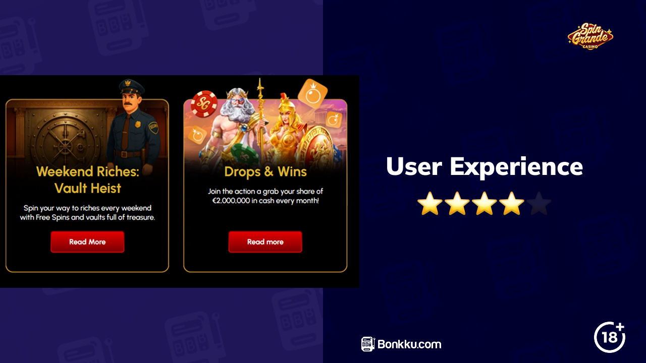 spin grande user experience