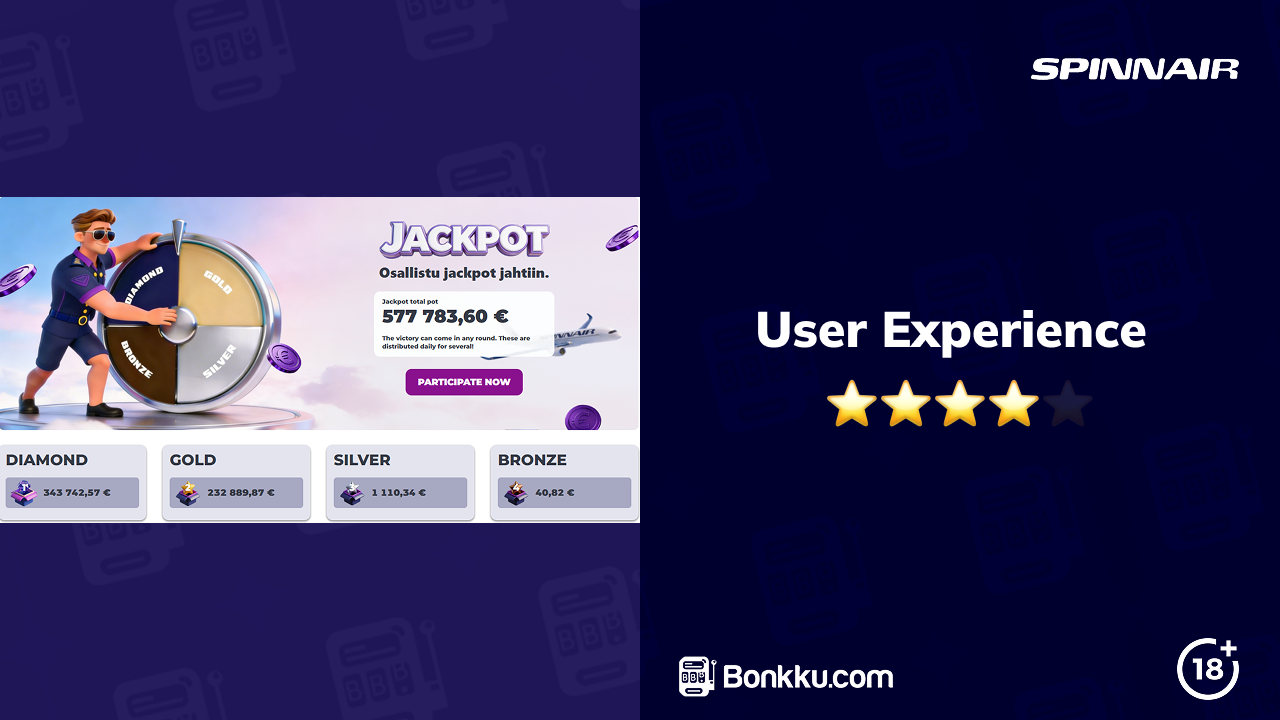 spinnair casino user experience