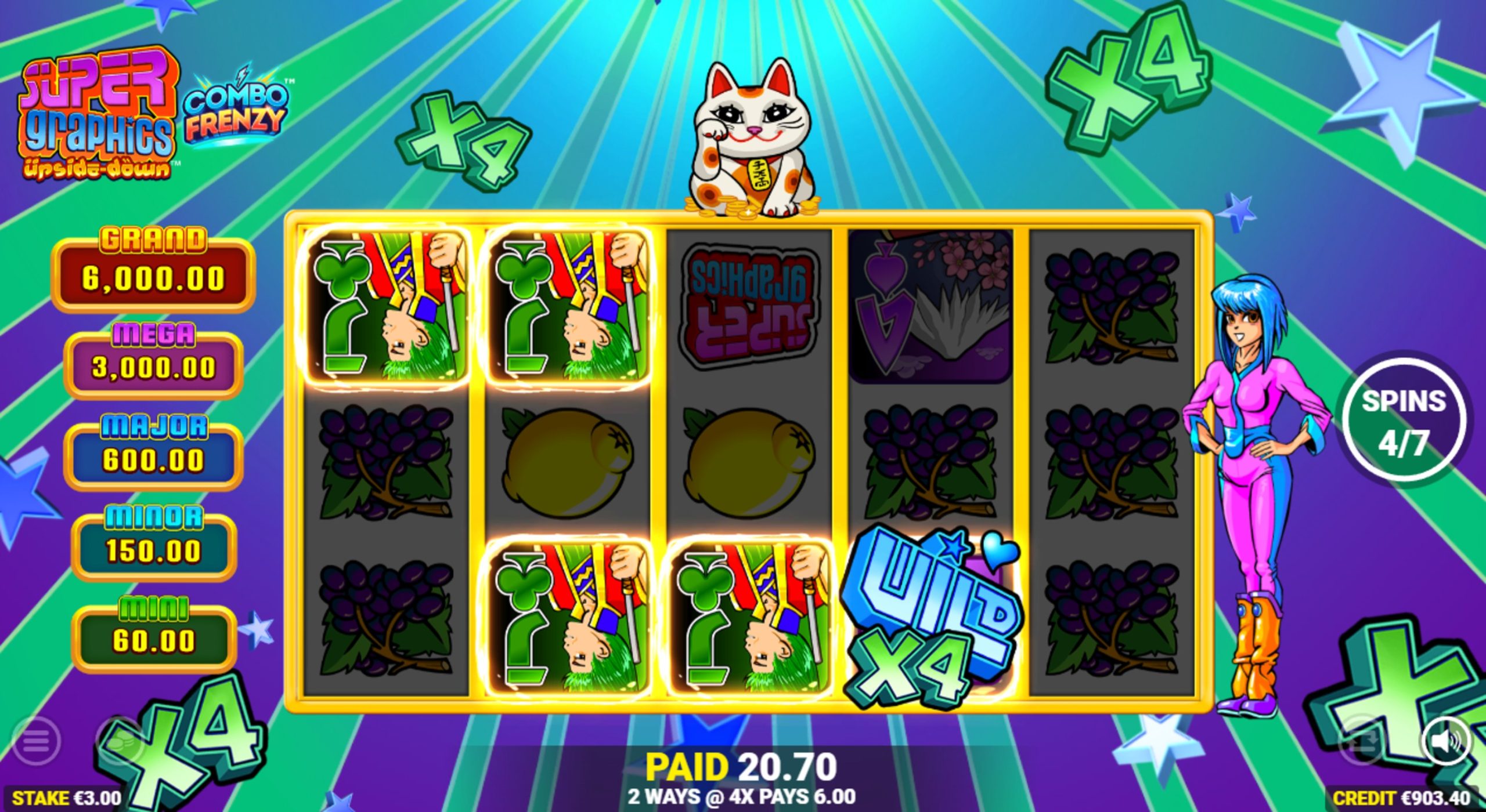 super graphics upside down bonus