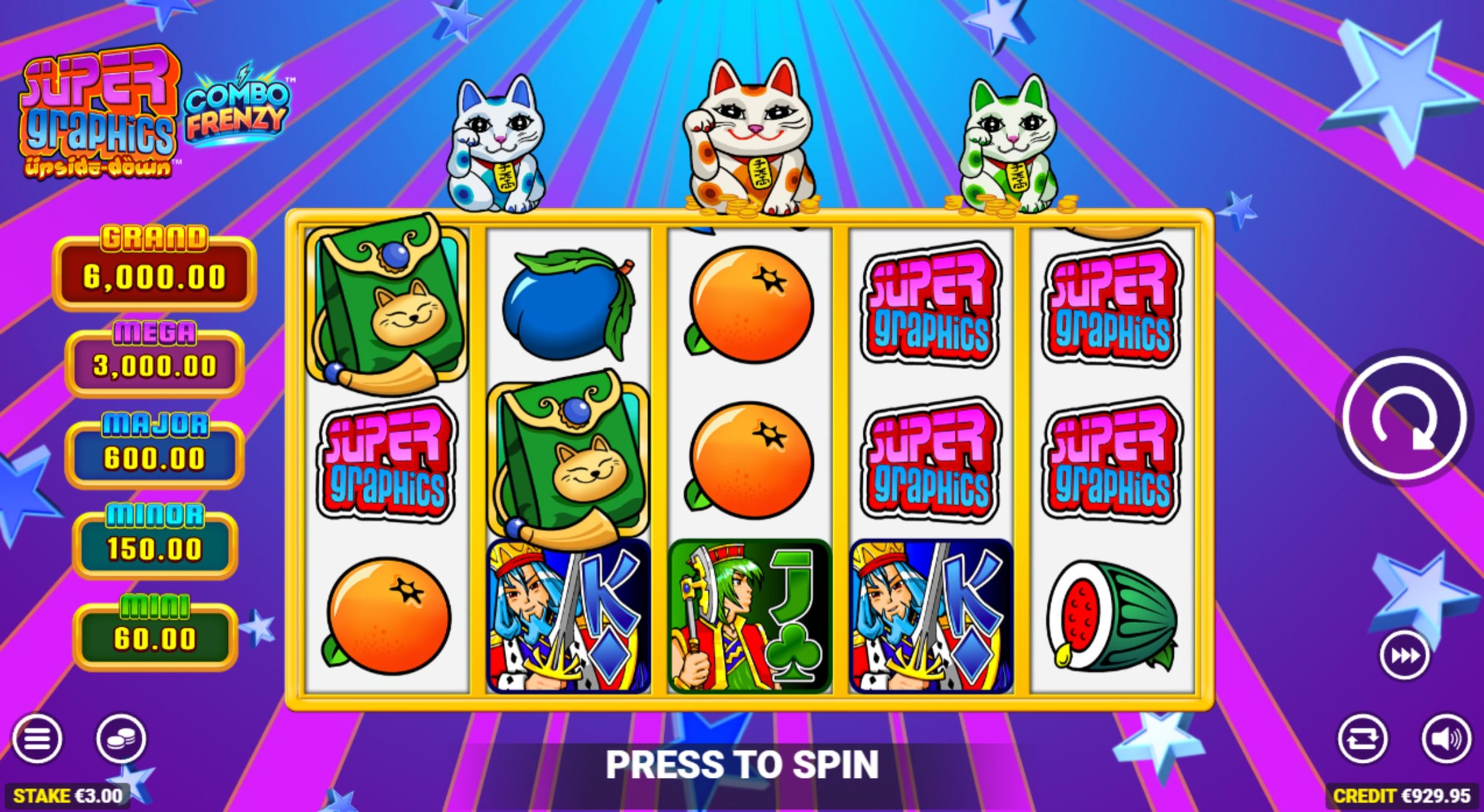 super graphics upside down slot