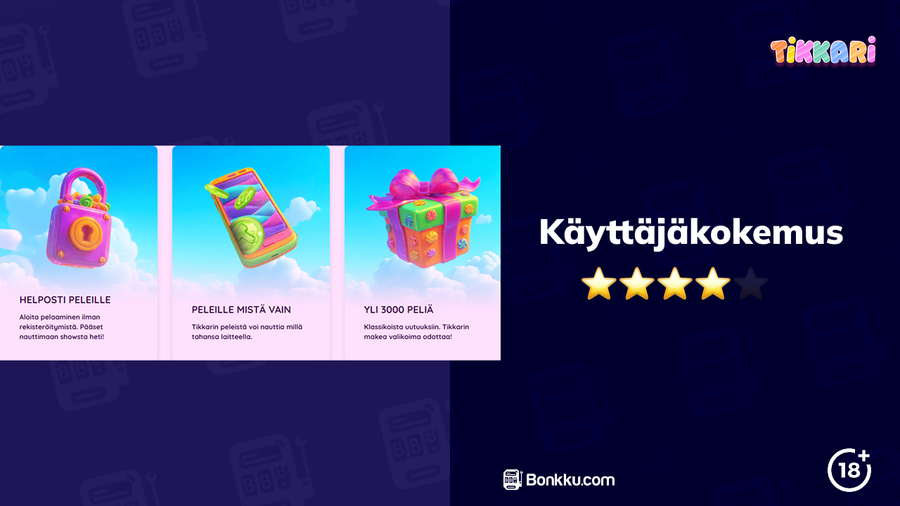 tikkari casino käyttäjäkokemus
