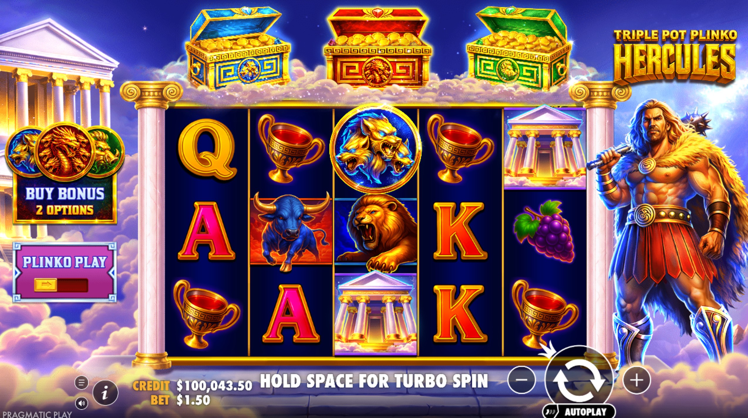 triple pot plinko hercules slot