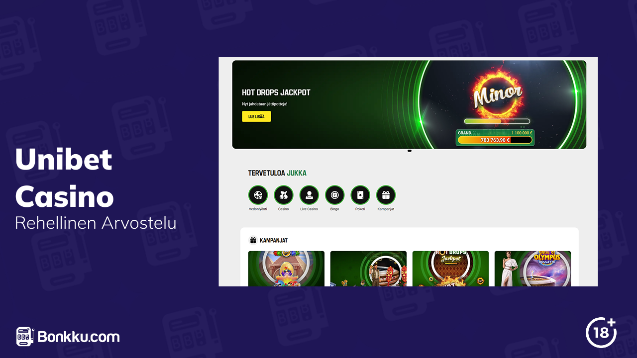unibet casino arvostelu