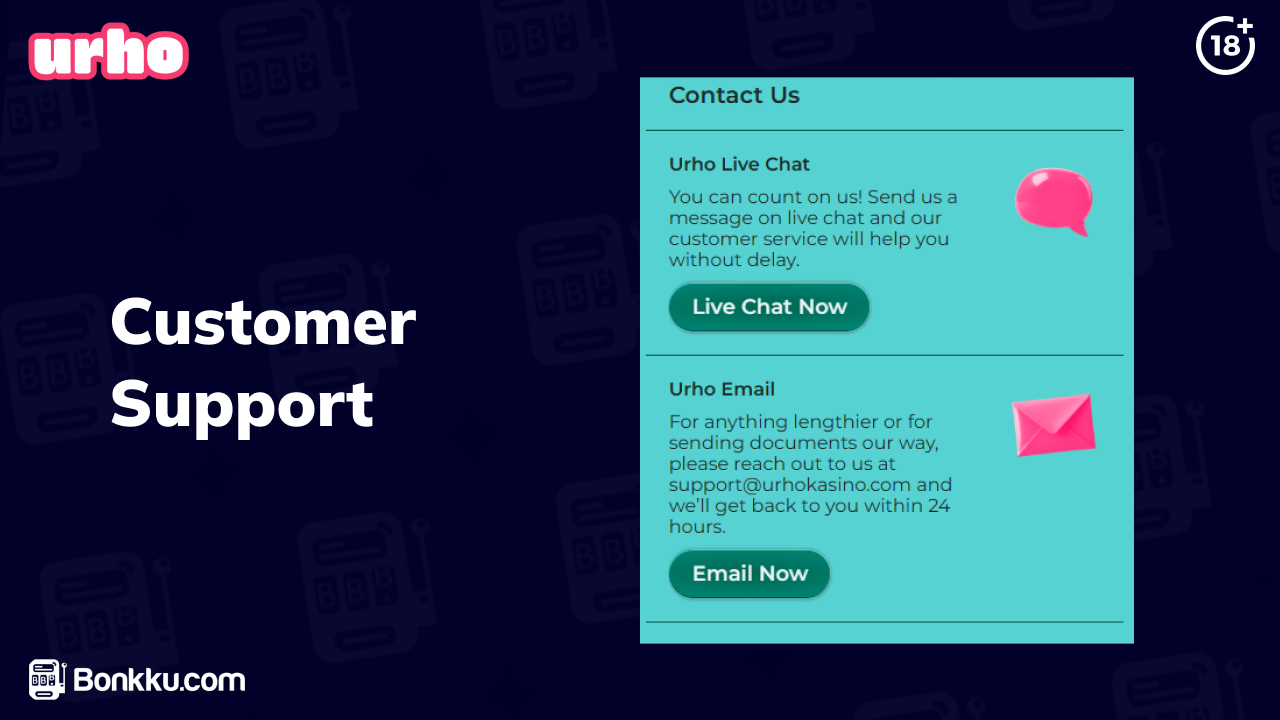 urho casino customer support
