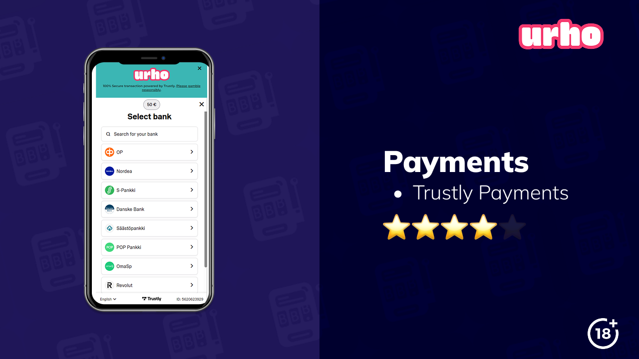 urho casino payments