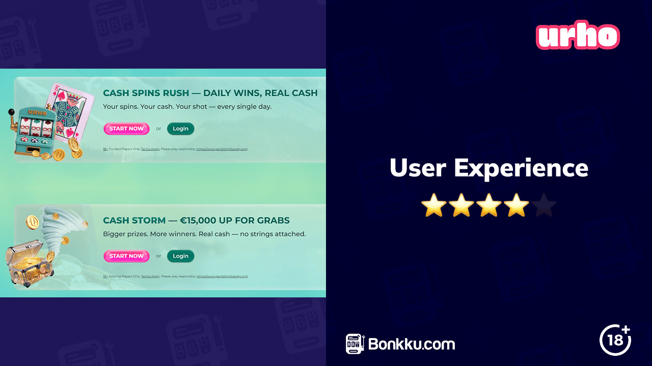 urho casino user experience