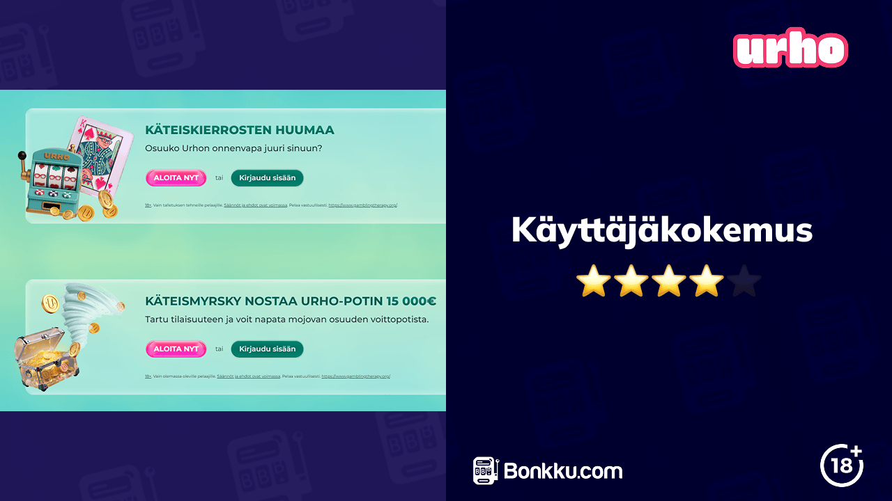 urho kasino käyttäjäkokemus