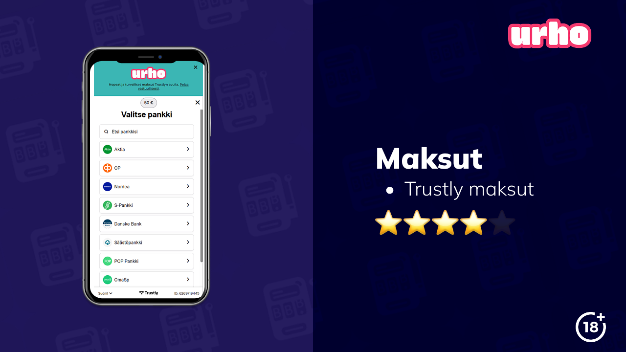 urho kasino maksut
