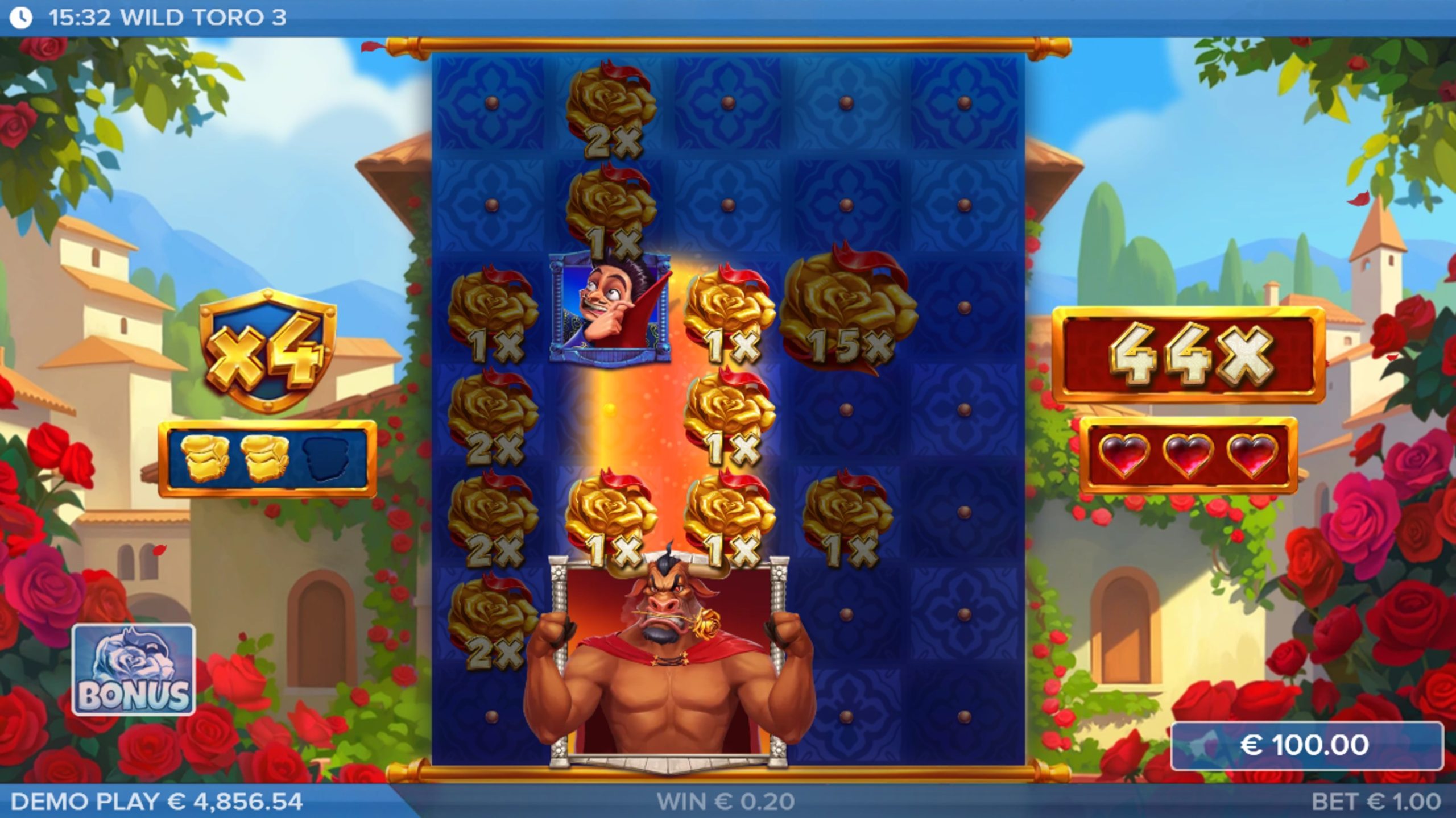wild toro 3 bonus