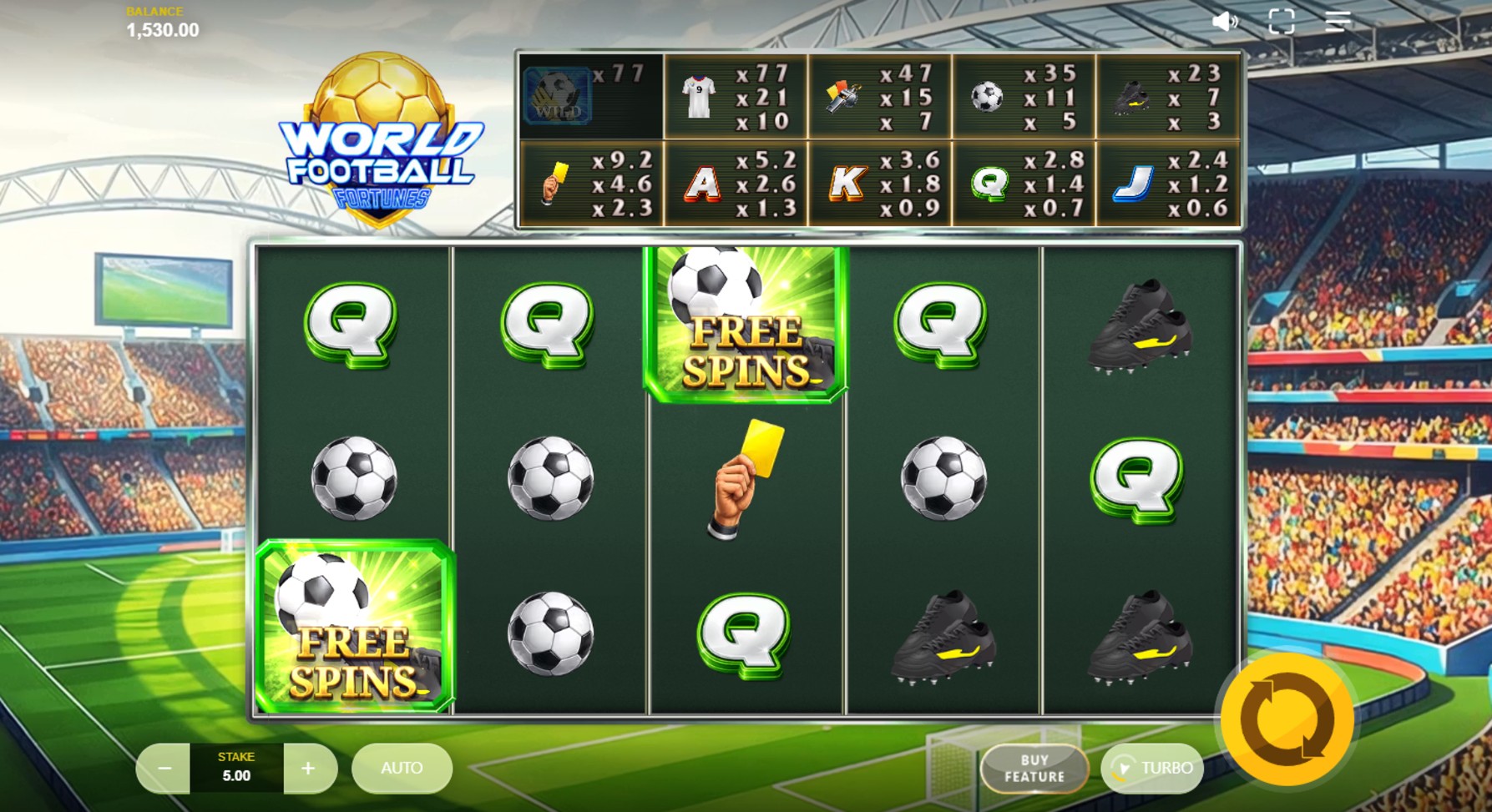 world football fortunes slot