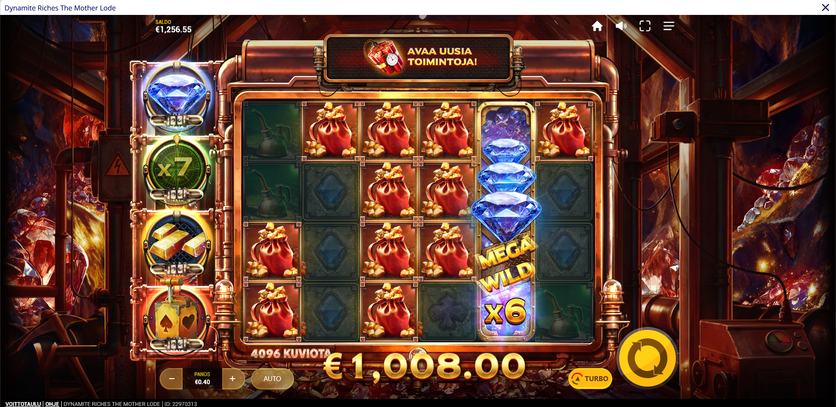 Big wins screenshot