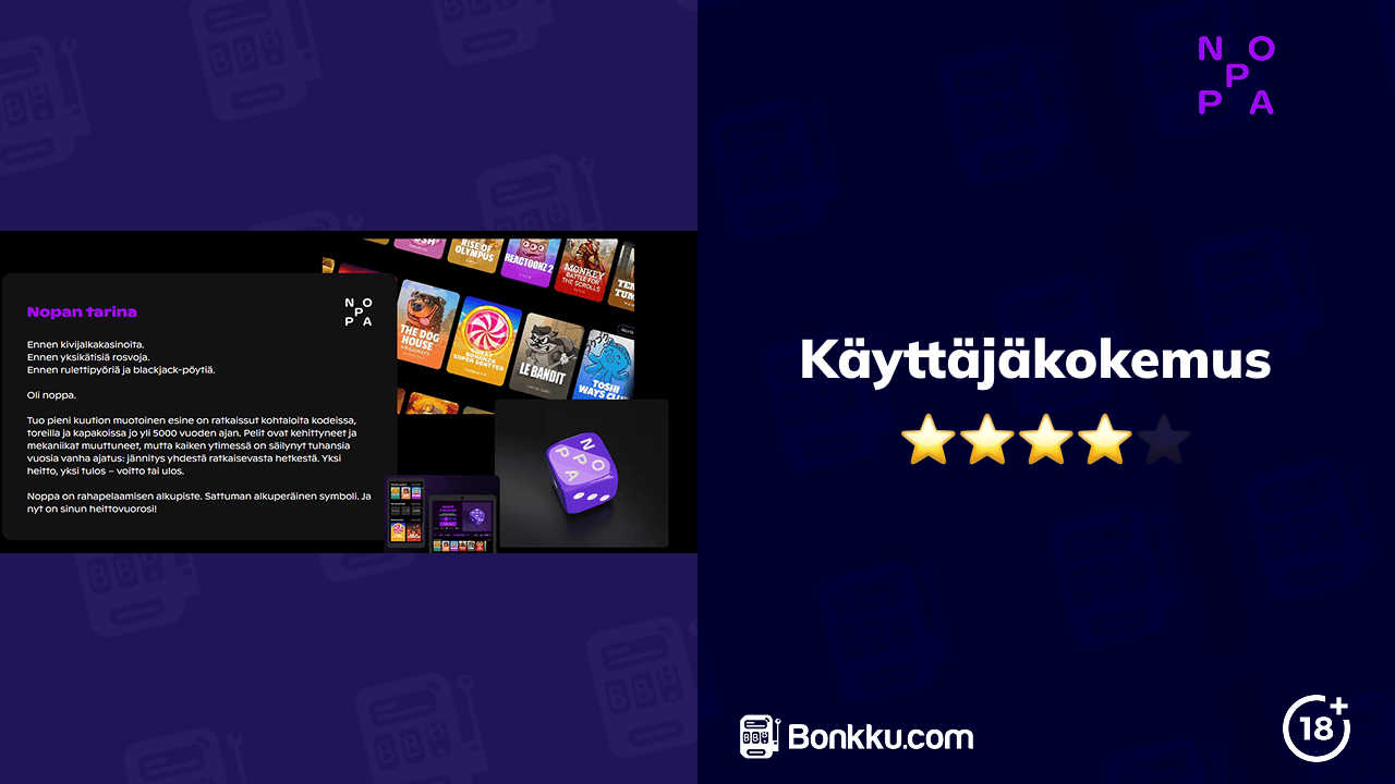 noppa kasino käyttäjäkokemus