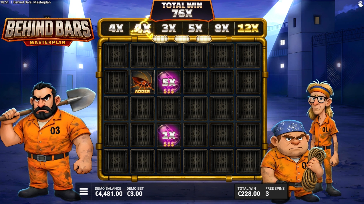 behind bars masterplan bonus