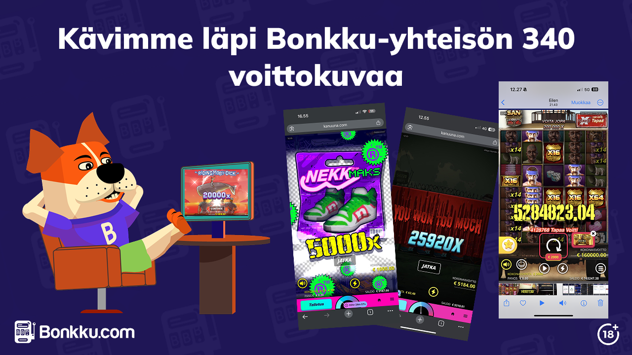 Bonkku tutki 340 yhteisön voittokuvaa