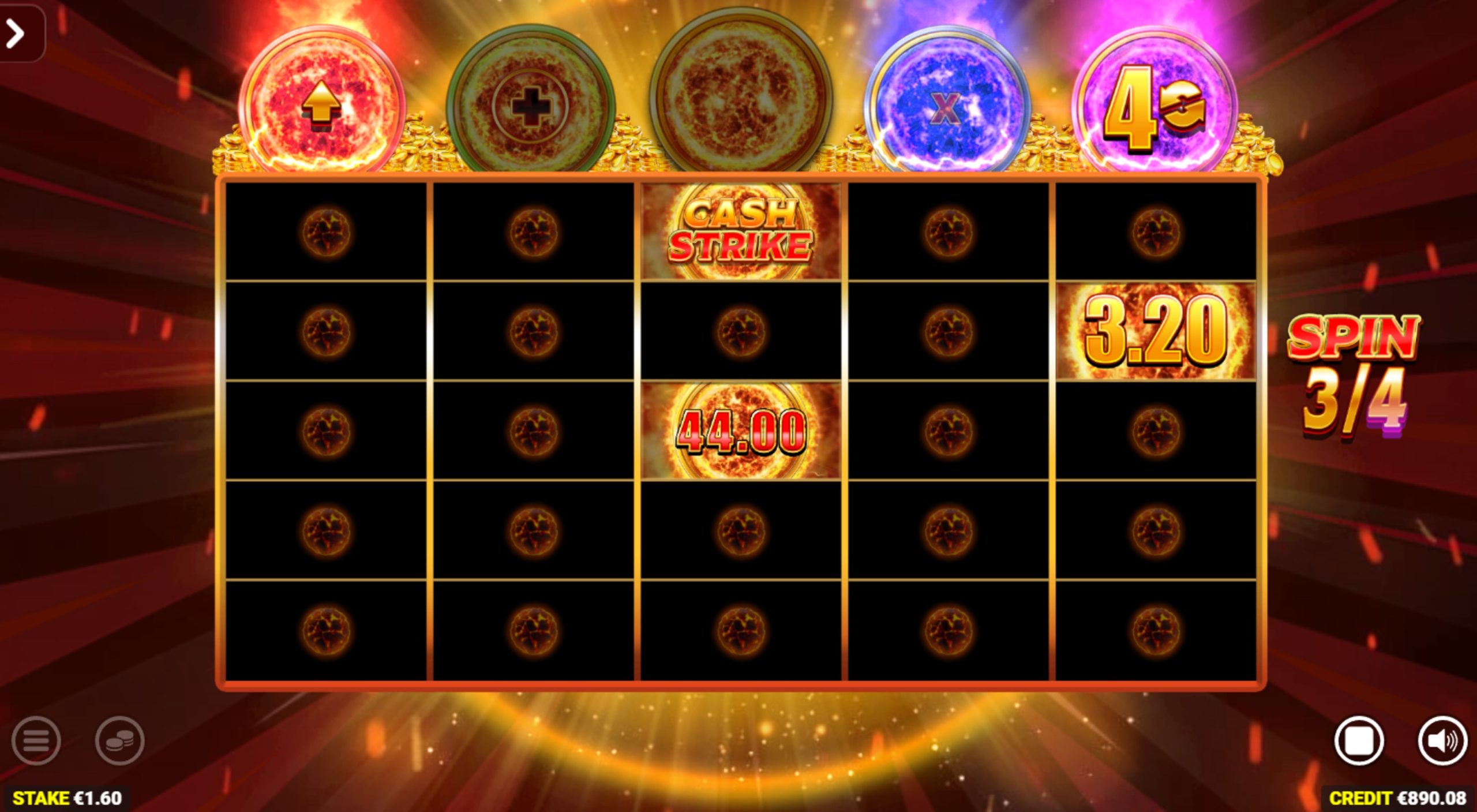 cash strike power force 5 megaways bonus