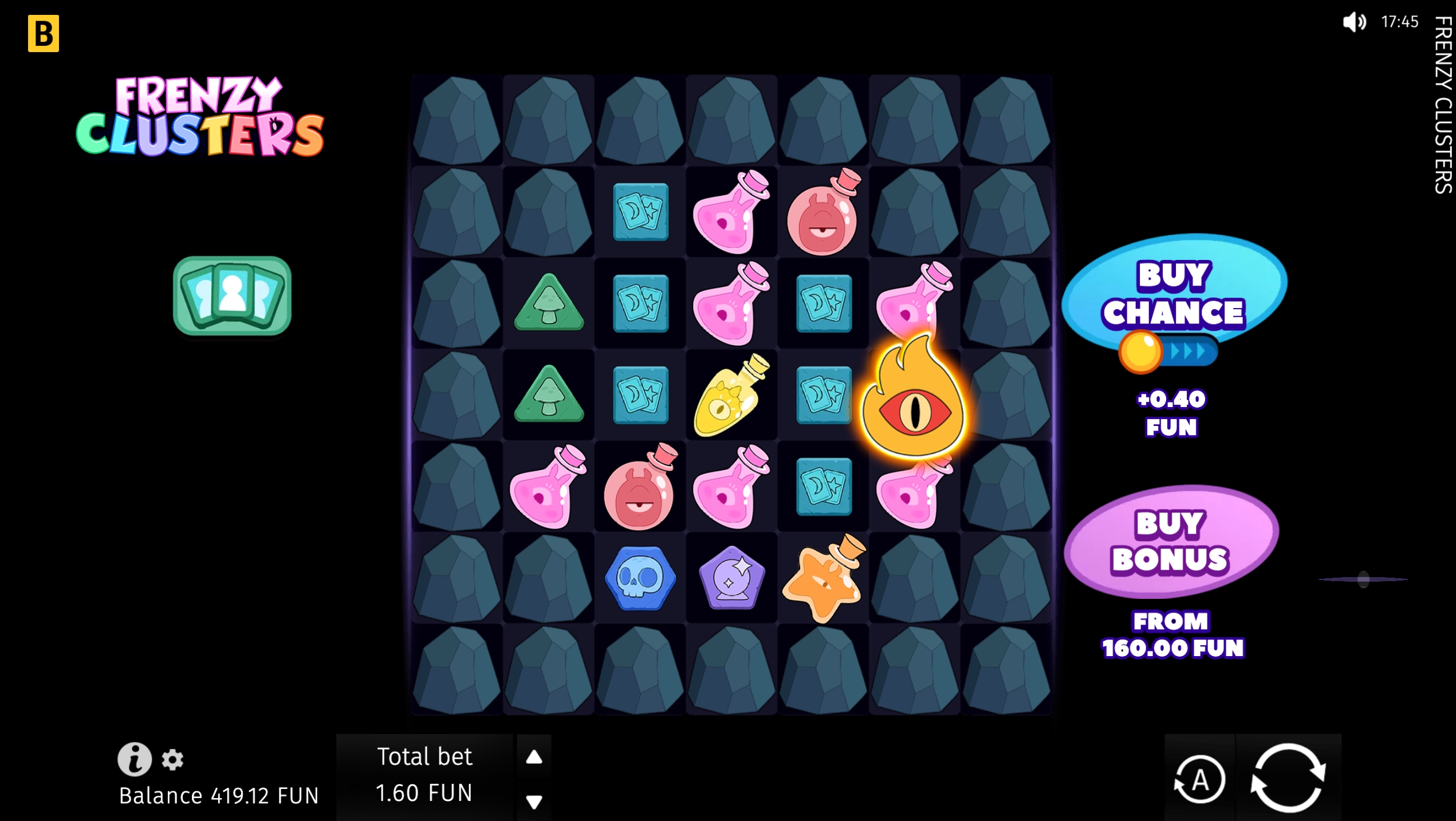 frenzy clusters slot