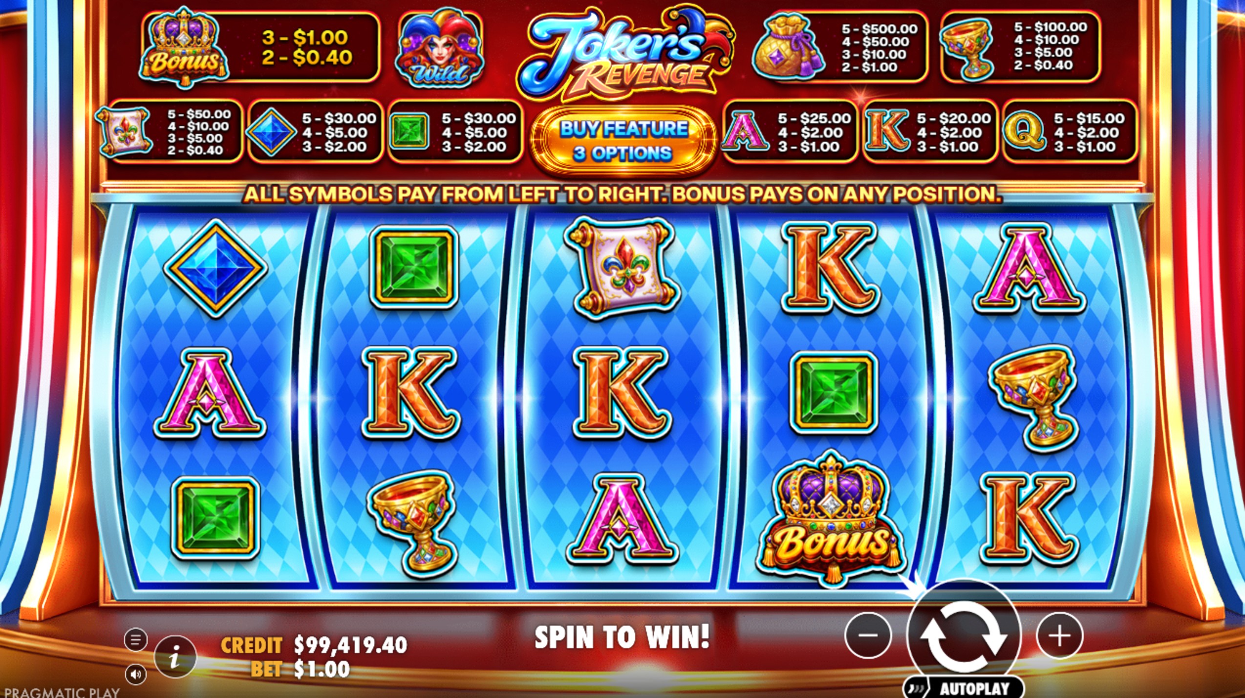 jokers revenge slot