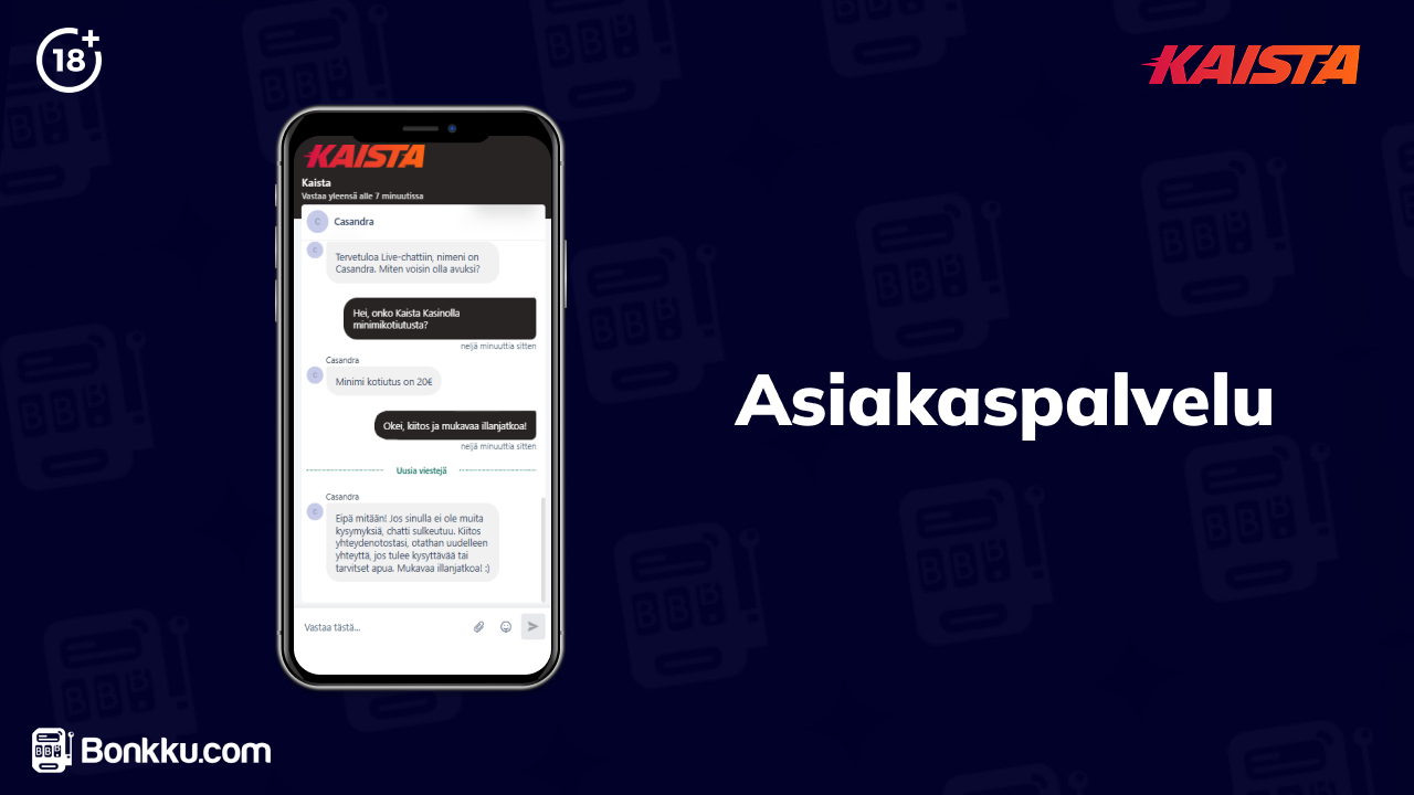 kaista kasino asiakaspalvelu