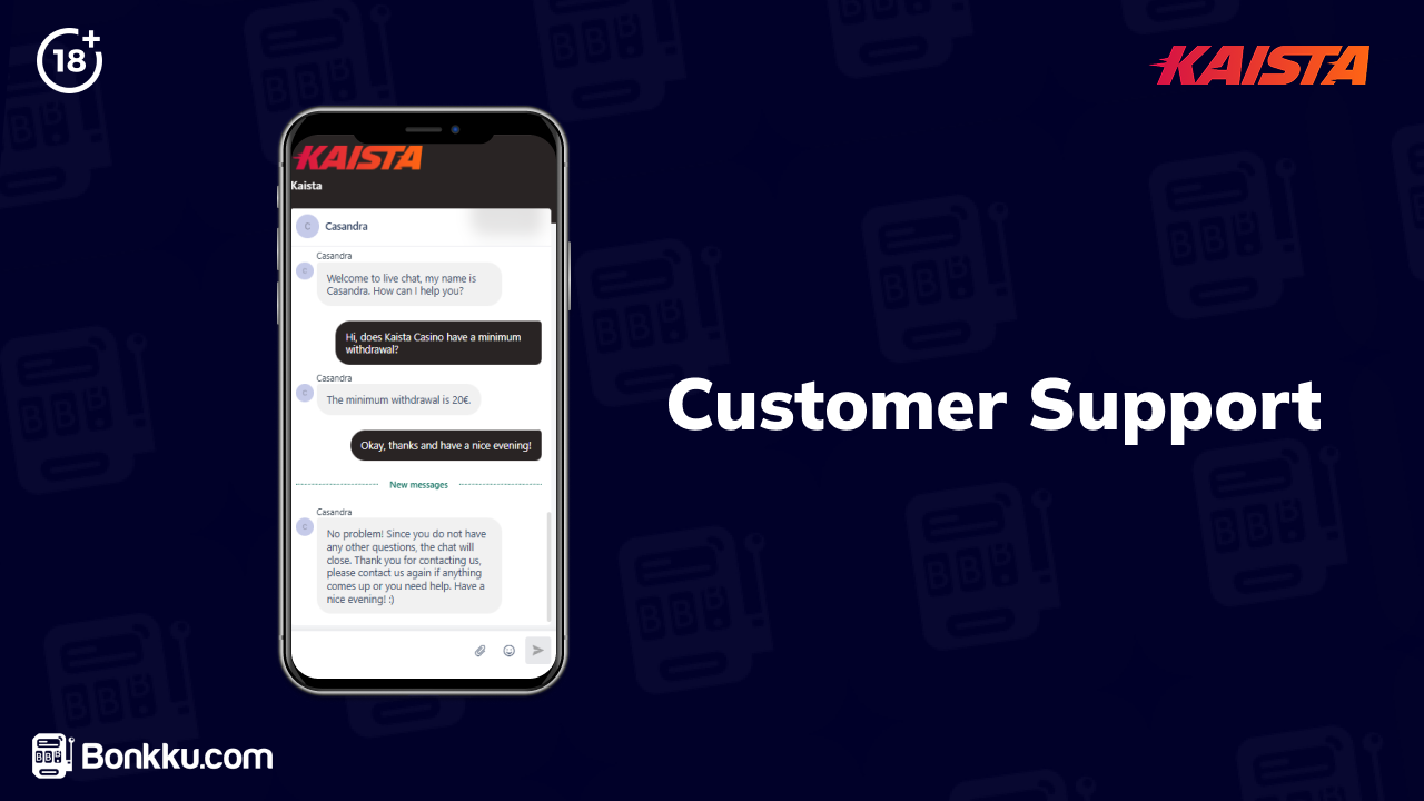 kaista casino customer support
