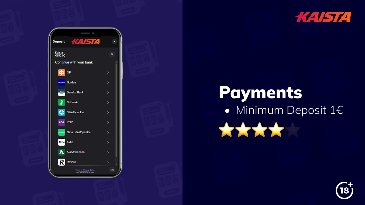 kaista casino payments