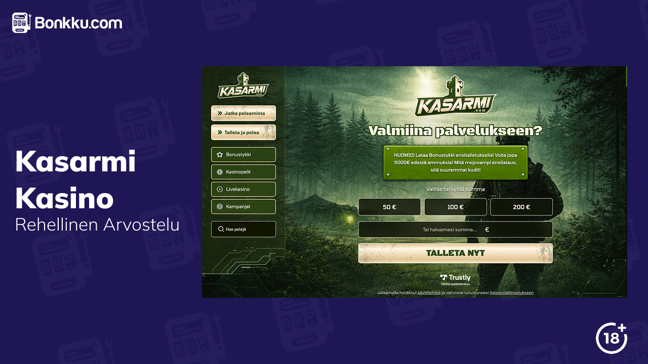 kasarmi kasino arvostelu