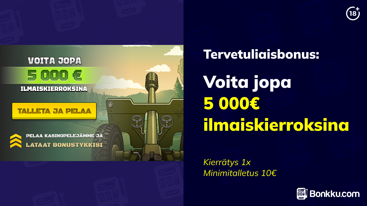 kasarmi kasino tervetuliaisbonus