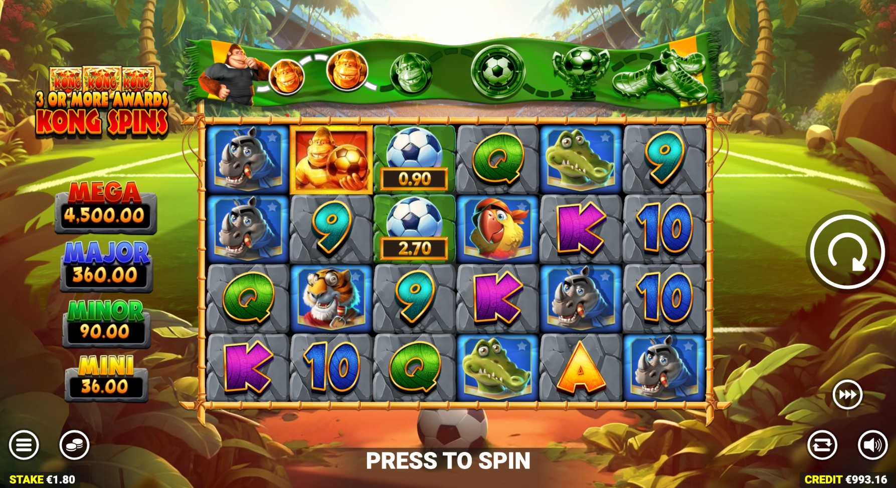 kong even bigger balls slot