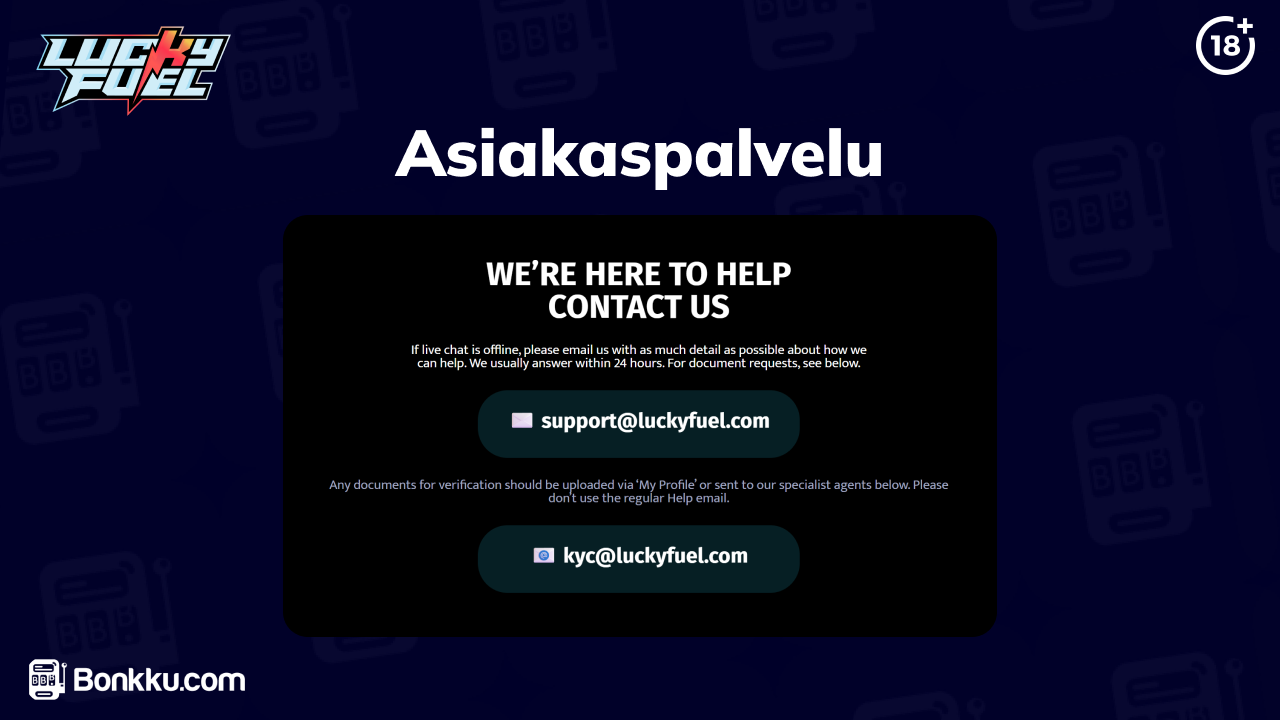 lucky fuel casino asiakaspalvelu