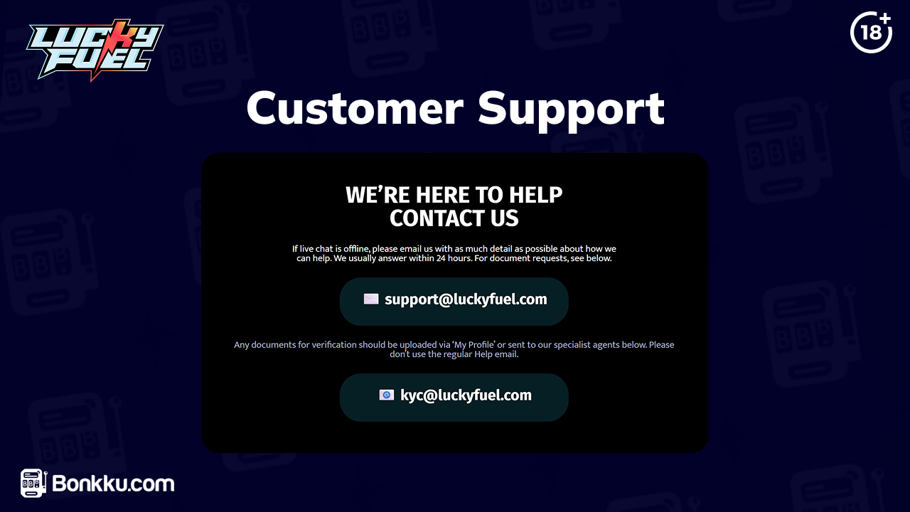 lucky fuel casino customer support