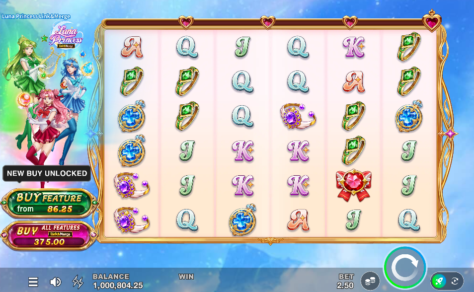 luna princess link and merge slot