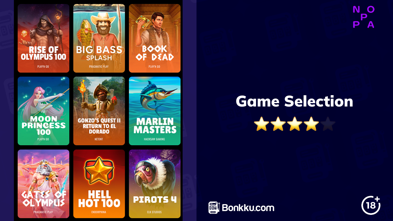 noppa casino game selection