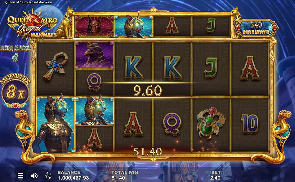 queen of cairo royal maxways bonus