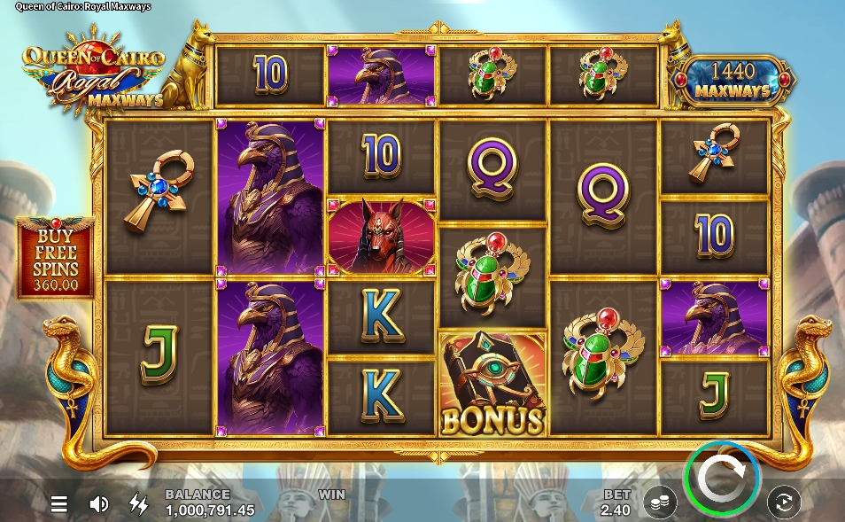 queen of cairo royal maxways slot