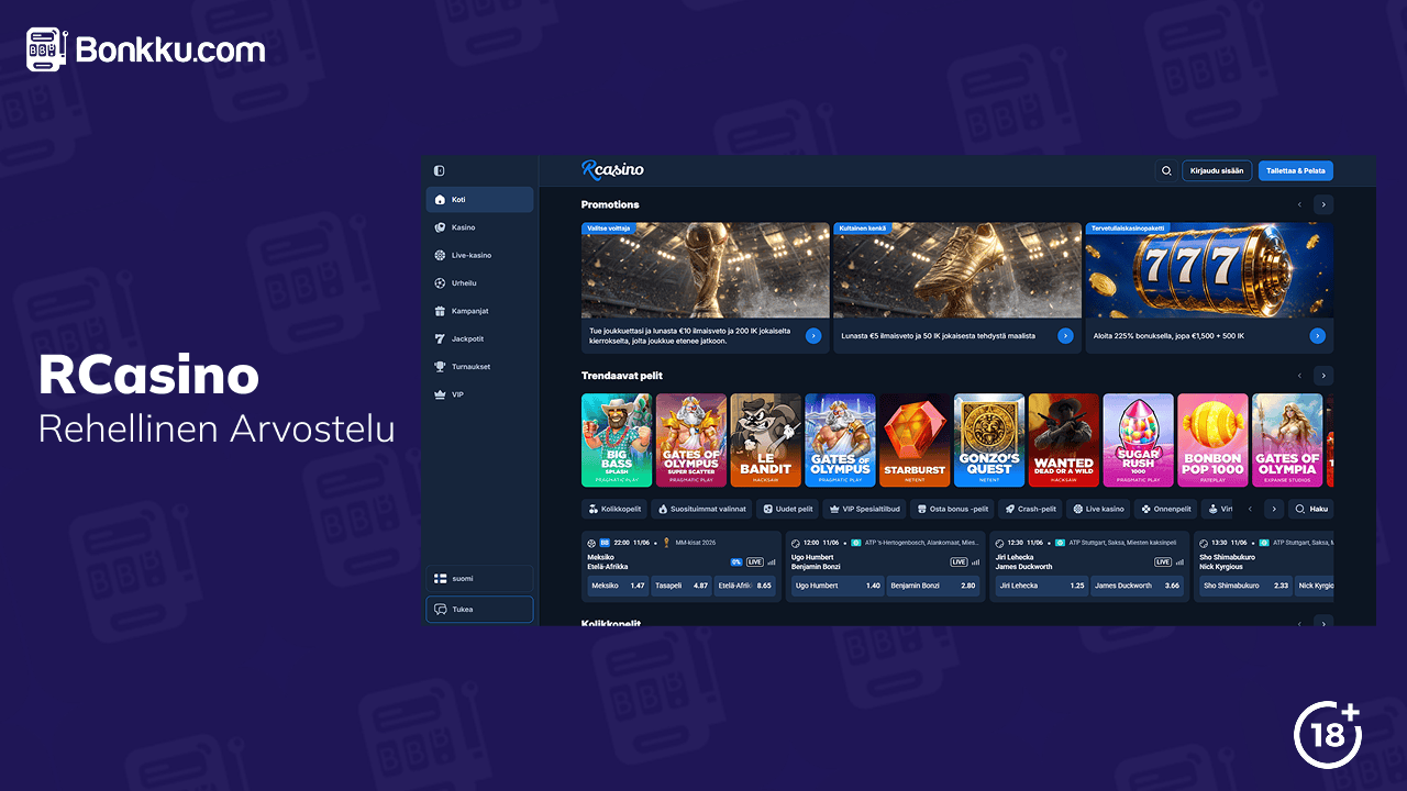 rcasino arvostelu