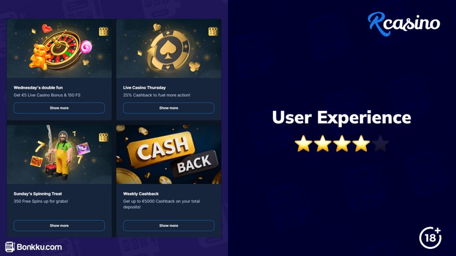 rcasino user experience