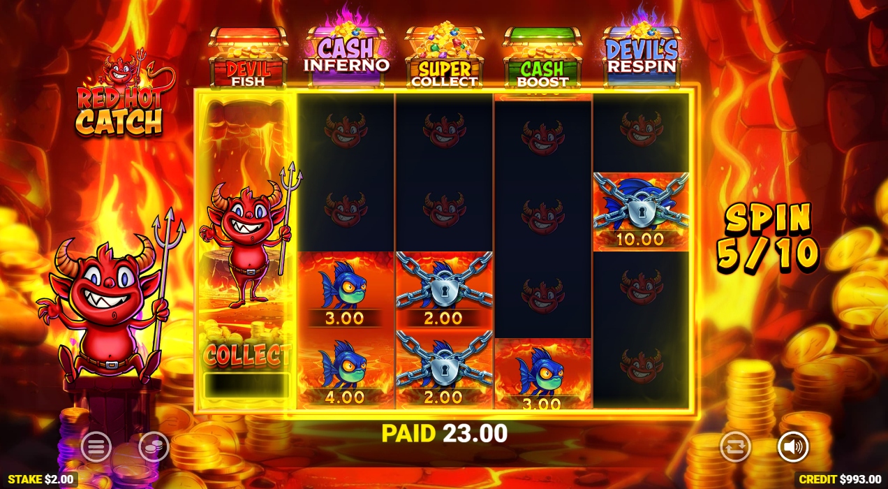 red hot catch bonus