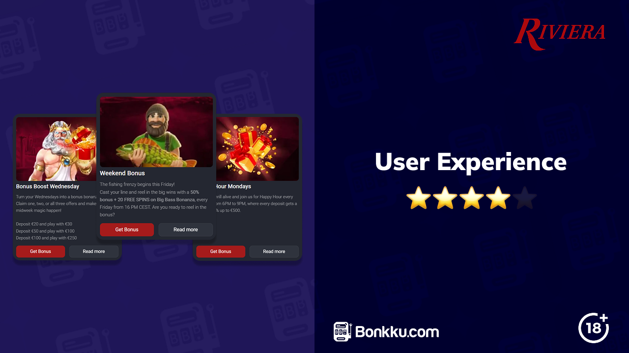riviera casino user experience