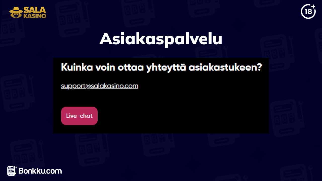 salakasino asiakaspalvelu