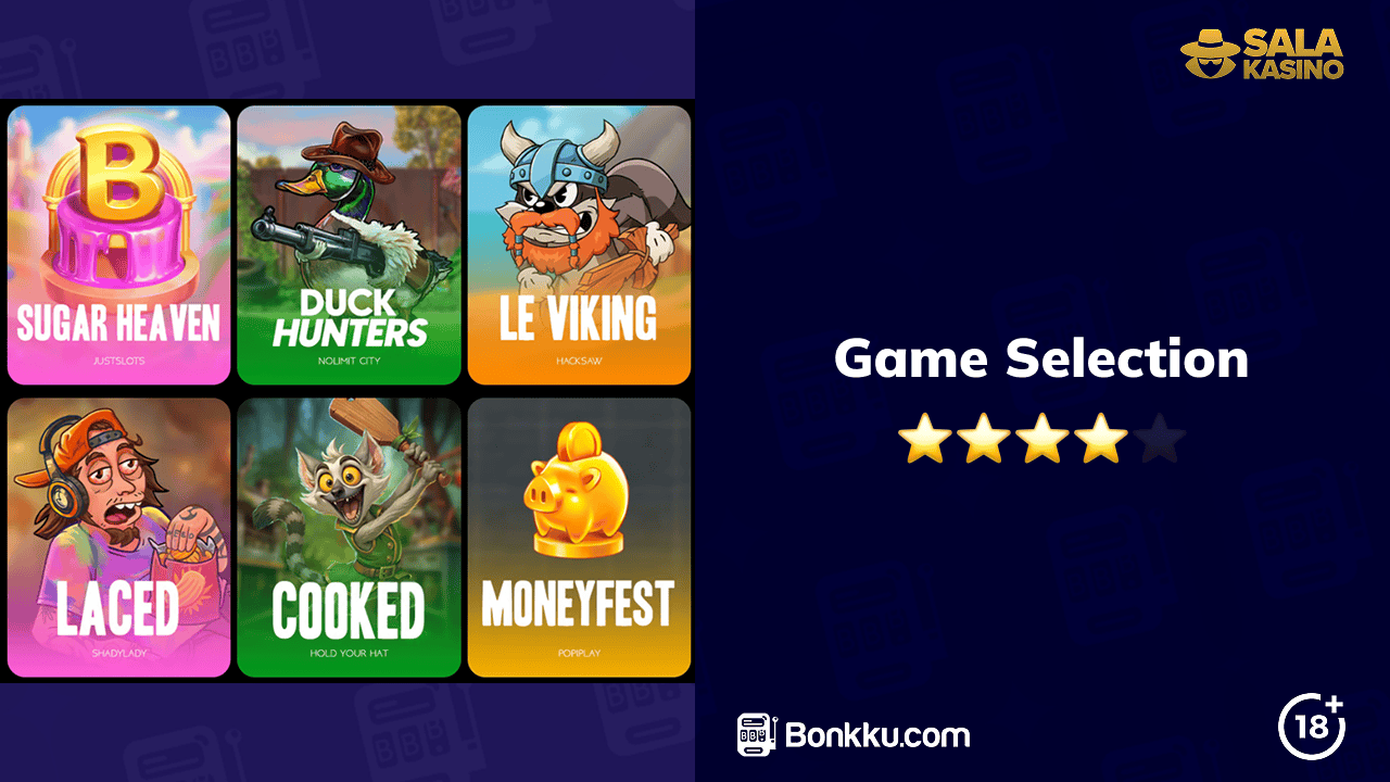 salakasino game selection