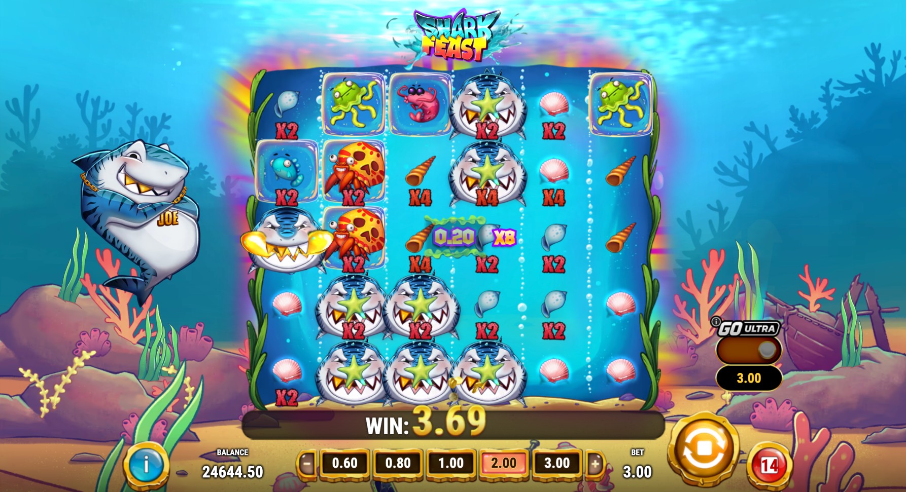 shark feast bonus