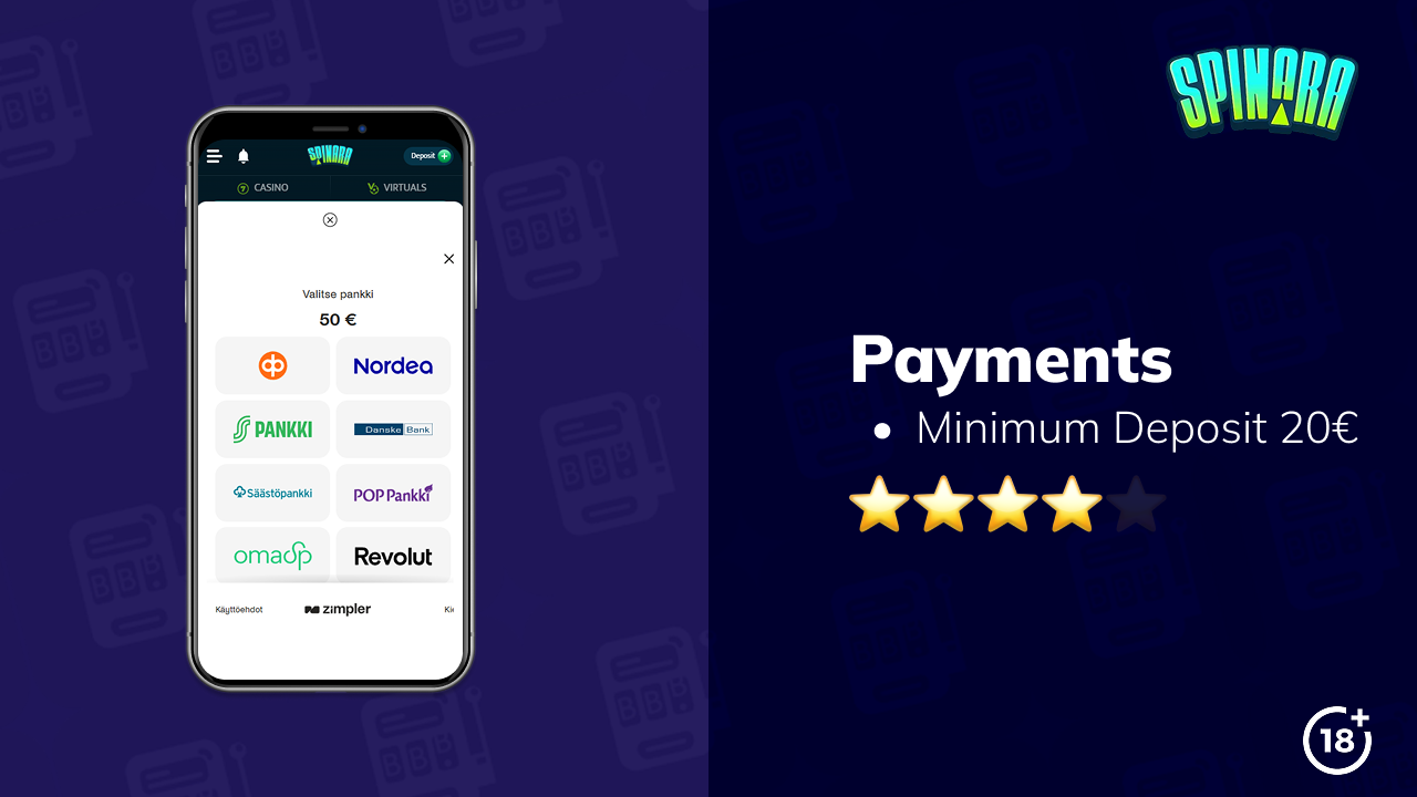 spinara casino payments