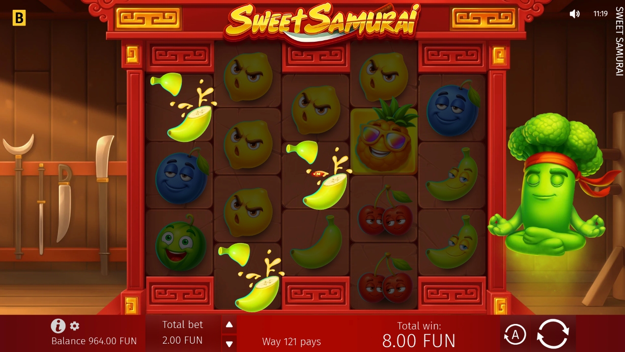 sweet samurai bonus